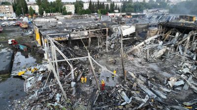Russia says missile hit on weapons depot in Kremenchuk caused fire at mall