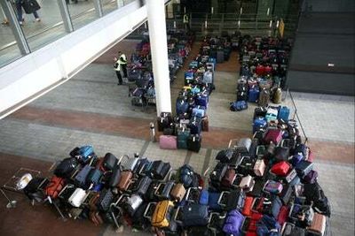 Heathrow passengers complain of rancid smell ‘from unclaimed baggage’