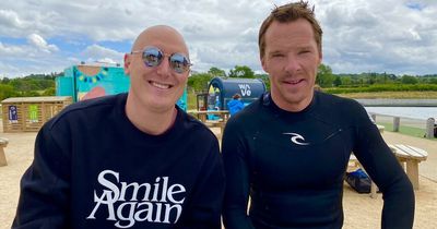 'Down to earth' Benedict Cumberbatch enjoys day in the waves at Bristol surfing hotspot