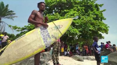 Liberia lines up a swell surf scene