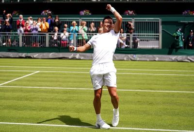 Britain’s Ryan Peniston reels off straight-sets win on Wimbledon debut