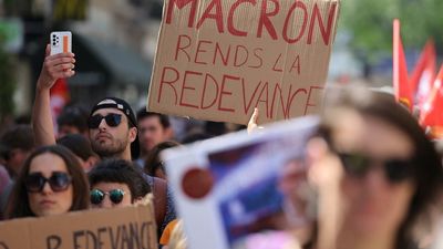 French public broadcasters protest Macron's plan to scrap TV licence fee