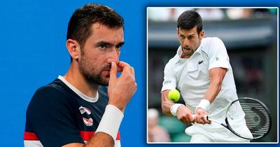 Marin Cilic tests positive for Covid after Novak Djokovic Wimbledon practice session