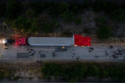 At least 50 migrants were found dead in an overheated truck trailer in Texas