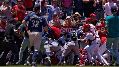 Angels Pitcher Likely Broke Elbow Joining Brawl vs. Mariners