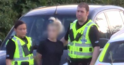 Largescale police presence in Lanarkshire town as eight police vehicles line street