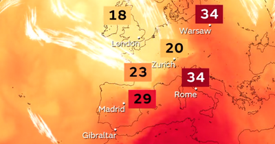 Scotland could bake in early July heatwave as map shows hot air moving over Europe