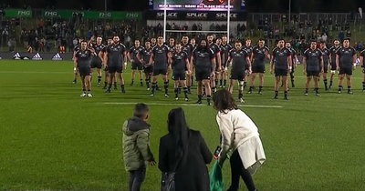 Maori All Blacks v Ireland haka moment leaves viewers stunned as tragic Sean Wainui honoured in front of his kids