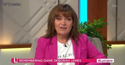 Lorraine Kelly apologises as she fights back tears during tribute to Deborah James