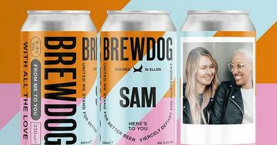 You can now personalise cans of BrewDog with words and pictures