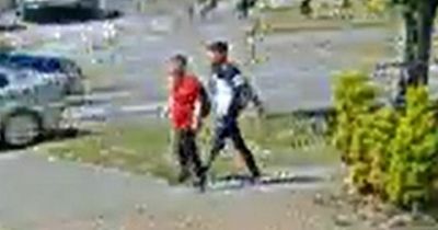 Police hunt for 2 'laughing' men who kissed girl, 3, in front of distressed mum