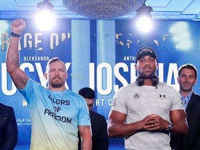 Joshua vs Usyk press conference LIVE: Latest updates as heavyweights face off ahead of rematch