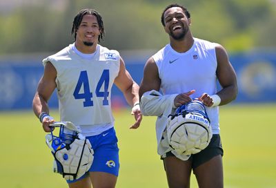 Watch: Rams rookie Daniel Hardy jumped out of a pool and made it look easy