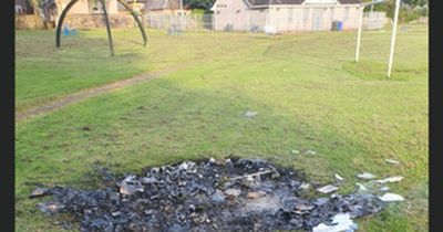 Bannockburn resident left angered after rubbish burned in local park