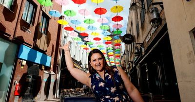 Striking art installation transforms street in Cardiff city centre