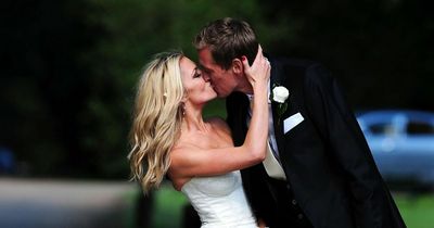Abbey Clancy snapped in wedding dress she wore 11 years ago