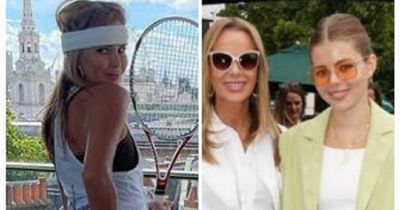 Amanda Holden takes look-alike daughter to Wimbledon after recreating 'itchy bum' photo with Ashley Roberts