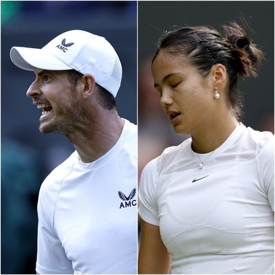Emma Raducanu and Andy Murray both beaten on day of disappointment at Wimbledon