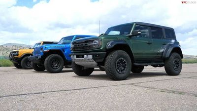 Ford Bronco Raptor Drag Races Jeep Wrangler 392 For SUV Supremacy