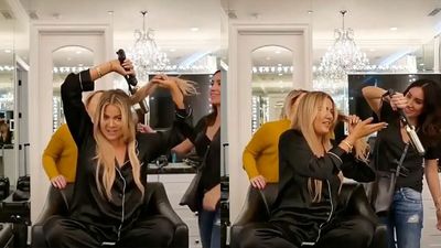 A Vid Of Khloé Struggling To Curl Her Hair Has Emerged It Puts Kendall’s Cucumber To Shame