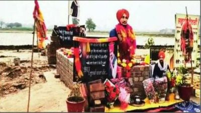 Chandigarh: Moose Wala's bust installed at his cremation spot