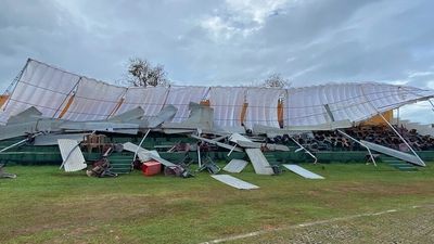 Cricket grandstand collapses during first Sri Lanka-Australia Test in Galle