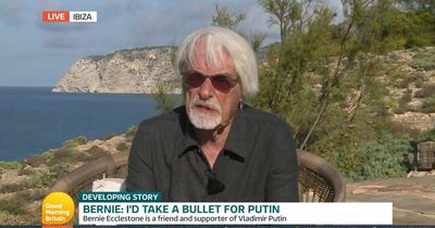 GMB's 'car crash' interview as Bernie Ecclestone 'would take a bullet' for Putin