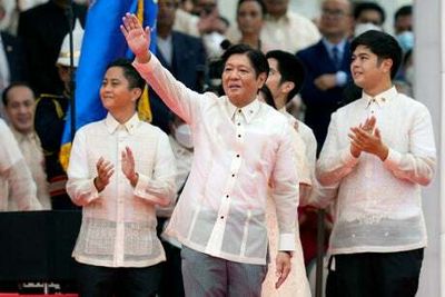 Ferdinand Marcos Jr sworn in as Philippines leader in resurgence of notorious dynasty