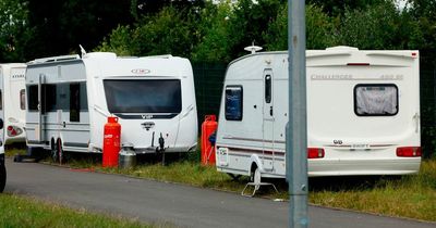 Travellers leave camp outside high school in Newport after pupils allowed to leave early