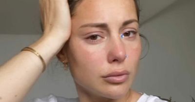 Louise Thompson tearfully admits she struggles to walk up stairs after traumatic labour