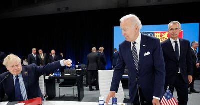 Boris Johnson 'left hanging' after going in for awkward fist bump with Joe Biden