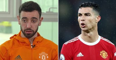 Bruno Fernandes lifts lid on private chat with Cristiano Ronaldo amid Man Utd exit fears