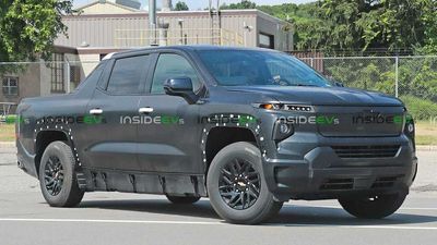 First 2024 Chevrolet Silverado EV Sighting Is This Flat Black Prototype