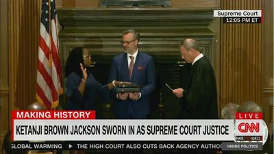 Ketanji Brown Jackson sworn in as first Black female Supreme Court justice