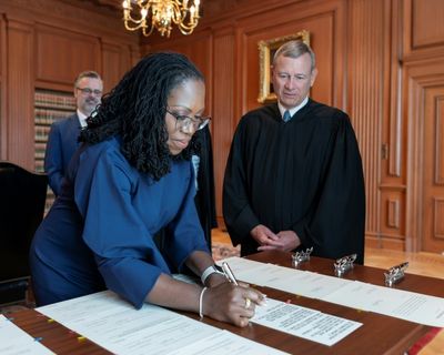 Ketanji Brown Jackson sworn in as first Black woman on US Supreme Court