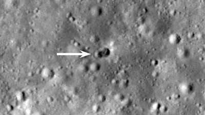 Crashed mystery rocket leaves unusual double crater on Moon