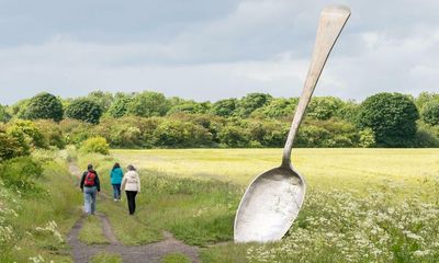 Disco dudes and giant spoons: UK’s outdoor public sculptures are documented