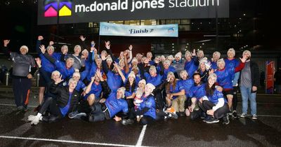 Touchdown for Big Three trekkers after 150km walk for Mark Hughes Foundation