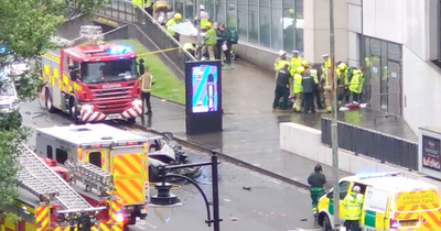 Police launch probe into Glasgow fireball crash that left four men and child in hospital