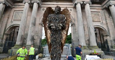 Nan takes grandkids to see sculpture to send message to grandson