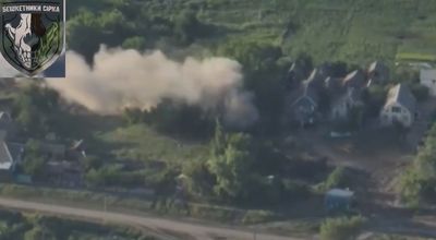 Ukrainian Forces Destroy Russian Supply Truck