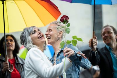 Couples tie knot as Swiss same-sex marriage takes effect