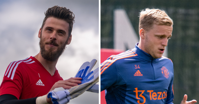 David de Gea trolls Donny van de Beek with brilliant video from Manchester United training