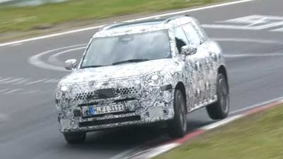 Mini Countryman S Spied On Video Being Pushed Hard At Nurburgring