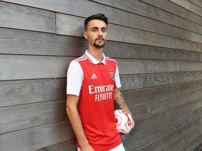Arsenal hit by injury fears as new signing Fabio Vieira pictured in protective boot