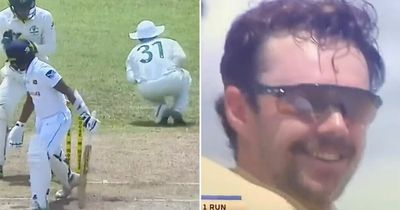 Travis Head wicket sees David Warner take bail to nether regions in hilarious moment