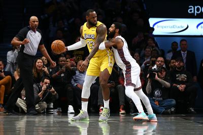 Bettors hammered Lakers title odds after reports of Kevin Durant and Kyrie Irving’s trade wishes