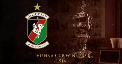 Glentoran to commemorate historic Vienna Cup success with a gold star on next season's kit
