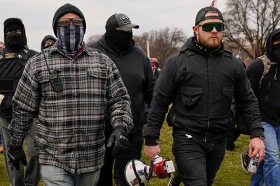 Alleged Proud Boys pepper sprayed while trying to attack drag show in California