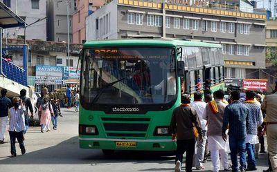 Newspaper vendor dies after KSRTC bus hit him in Shivamogga